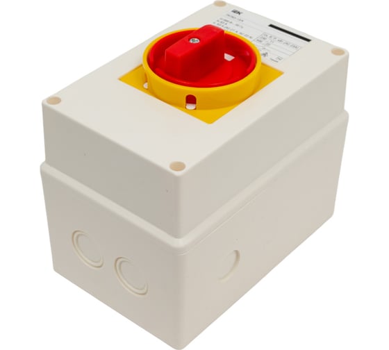Кулачковый переключатель IEK ПКП63-13/К 63А, откл-вкл, 3Р/400В, IP54, ИЭК BCS33-063-1