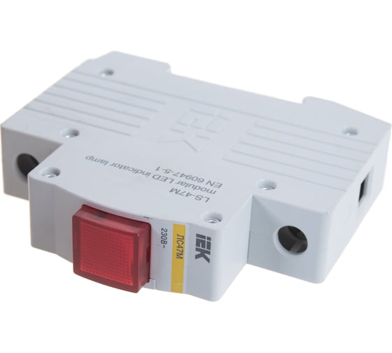 Сигнальная лампа IEK, DIN 1P, красная матрица, ЛС-47М, ИЭК MLS20-230-K04