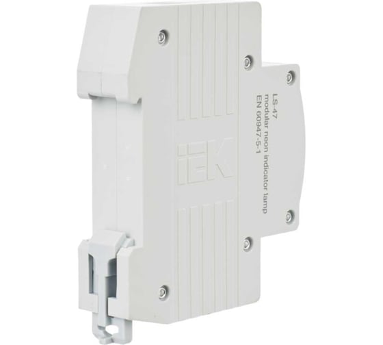 Сигнальная лампа IEK, DIN 1P, желтый неон, ЛС-47, ИЭК MLS10-230-K05