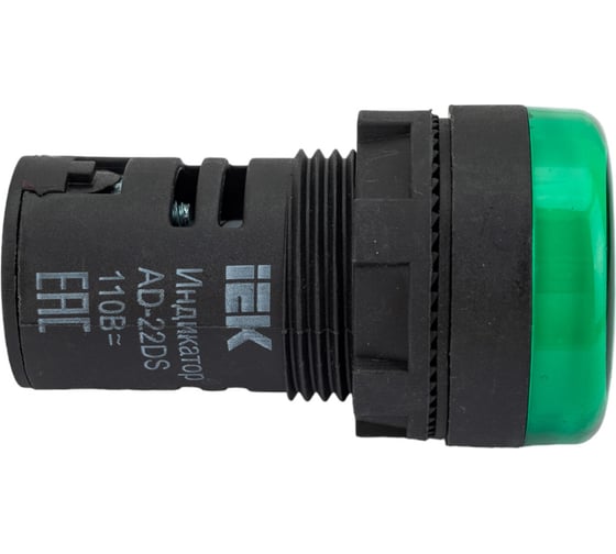 Лампа IEK AD-22DS зеленый, светодиодная, 110В, ИЭК BLS10-ADDS-110-K06