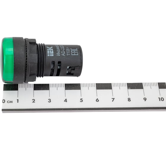 Лампа IEK AD-22DS зеленый, светодиодная, 110В, ИЭК BLS10-ADDS-110-K06