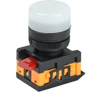 Сигнальная лампа IEK AL-22TE белая, неон BLS30-ALTE-K01