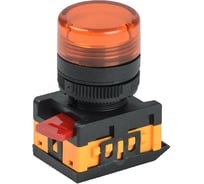 Сигнальная лампа IEK AL-22TE желтая, неон BLS30-ALTE-K05