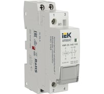 Модульный контактор IEK ARMAT KMR 25А, 12В AC/DC, 1НО 1НЗ AR-KMR20-025-11-012