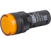 Лампа IEK AD16DS LED матрица, d=16мм, желтый, 24В, AC/DC BLS10-ADDS-024-K05-16