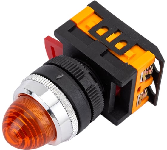Сигнальная лампа IEK AL-22 желтая, неон BLS20-AL-K05