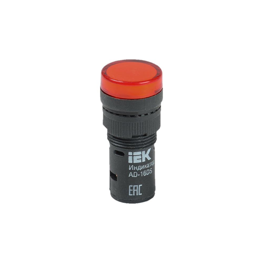 Лампа IEK AD16DS LED матрица, d=16мм, красный, 24В, AC/DC BLS10-ADDS ...