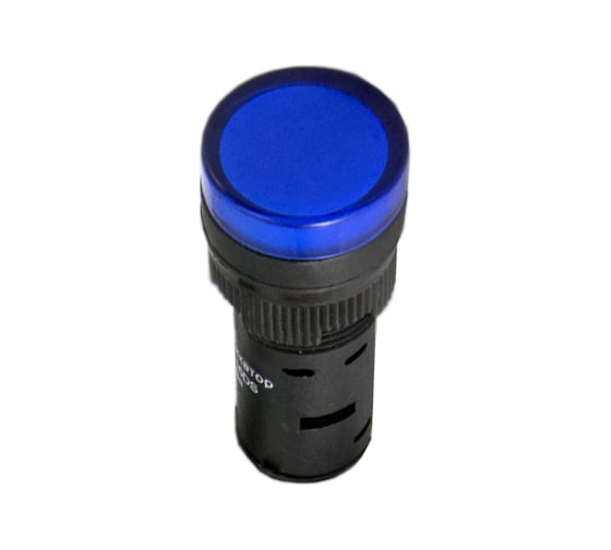 Лампа IEK AD22DS LED матрица, d=22мм, синий, 230В BLS10-ADDS-230-K07