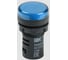 Лампа IEK AD22DS LED матрица, d=22мм, синий, 230В BLS10-ADDS-230-K07 1