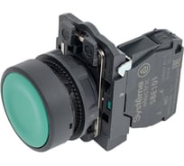 Кнопка модульная Systeme Electric SB5 в сборе 22мм с возвратом пластик 1НО зеленый SE SB5AA31