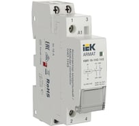 Контактор модульный IEK ARMAT KMR 16А 230В AC 1НО 1НЗ AR-KMR10-016-11-230