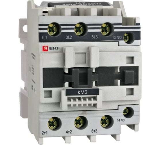 Малогабаритный контактор EKF КМЭ PROxima, 65А, 36В, NO+NC ctr-s-65-36 1