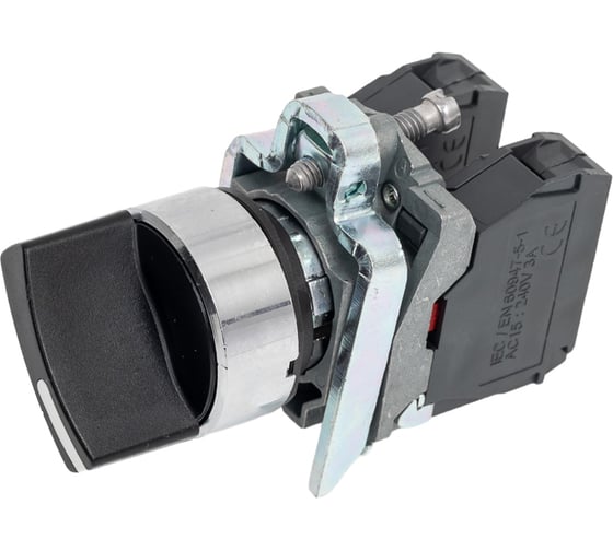 Переключатель модульный Systeme Electric SB4 в сборе 22мм 2поз. с фиксацией 1НО+1НЗ SE SB4BD25 1