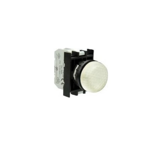 Сигнальная арматура Emas белая, белый светодиод, 12-30 В AC/DC CP050XB 1