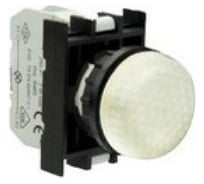 Сигнальная арматура Emas белая, серия B, с блоком подсветки BB, белый светодиод, 100-230В AC B0B0XB