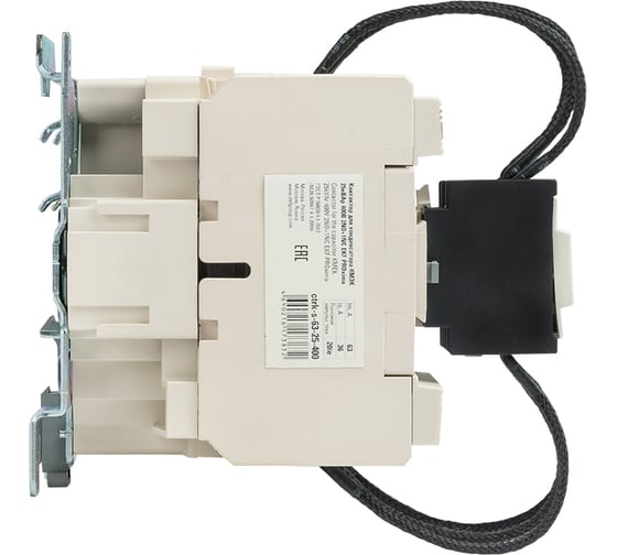 Контактор EKF для конденсатора КМЭК 25квар 400В 2NО+1NC PROxima ctrk-s-63-25-400