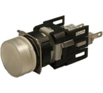 Сигнальная арматура Emas белая, 16мм, круглая, белый светодиод, 12-24В AC/DC D050YXB