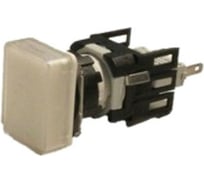 Сигнальная арматура Emas белая, 16мм, прямоугольная, белый светодиод, 12-24В AC/DC D050DXB