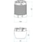 Сигнальная колонна Emas 50мм, красная, желтая, зеленая 220В, светодиод LED IK53L220XM03 2