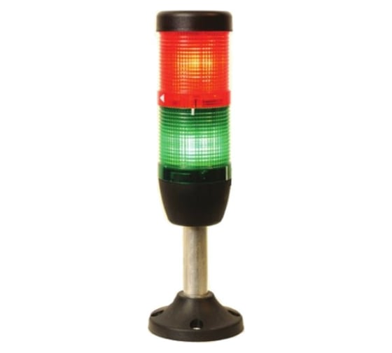Сигнальная колонна Emas 50мм, красная, зелёная, 220В IK52L220XM03 1