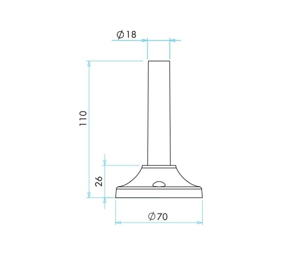 Сигнальная колонна Emas 50мм, красная, зелёная, 220В IK52L220XM03