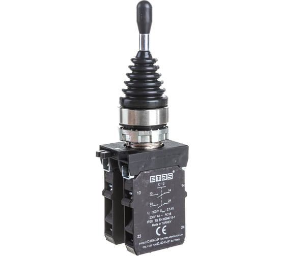 Кнопка-джойстик Emas 4-х позиционный, без фиксации, 250 В AC, 4 А CM707DJ41
