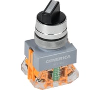 Переключатель GENERICA D7-11x22 на 2 положения 1NC+1NO с самовозвратом, черный BSW50-11X22-3-22-2-K02-G