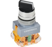 Переключатель GENERICA D7-11x2 на 2 положения 1NC+1NO черный BSW50-11X2-3-21-2-K02-G