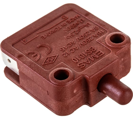 Мини-выключатель Emas мгновенного действия ,1Н0, 250В AC, 16А BS1010