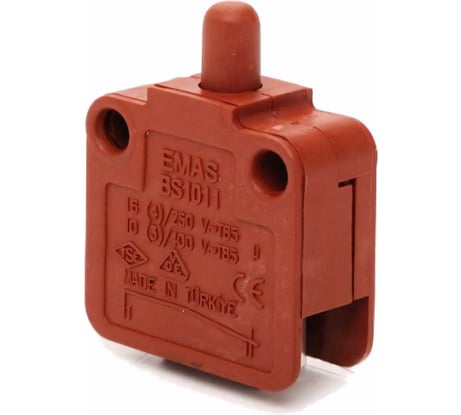 Мини-выключатель Emas мгновенного действия, 1НЗ, 250В AC, 16А BS1011