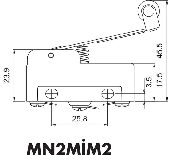 Мини-выключатель Emas 440В, 10А. MN2MIM2