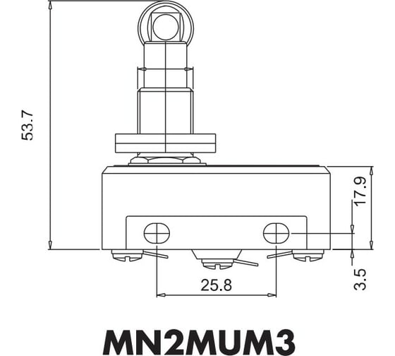 Мини-выключатель Emas 440В, 10А. MN2MUM3