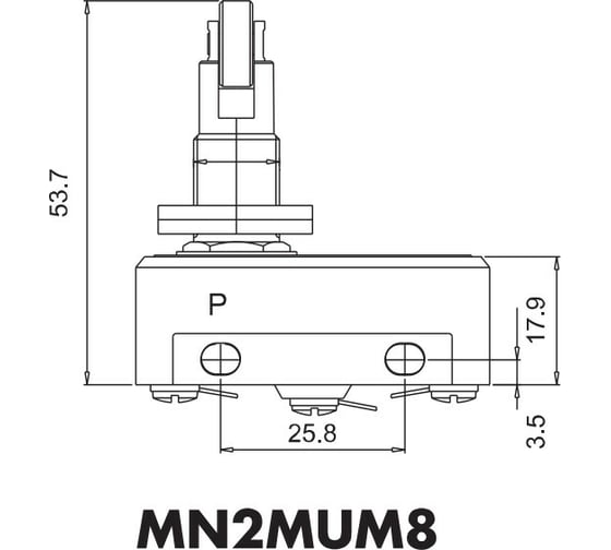 Мини-выключатель Emas MN2MUM8