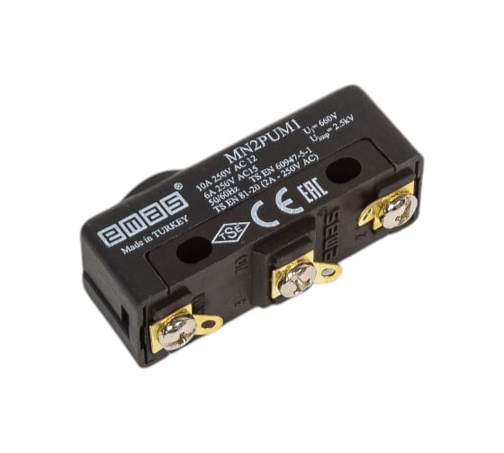 Мини-выключатель Emas 440В, 10А. MN2PUM1 1