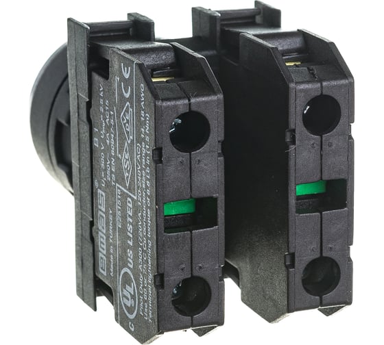 Переключатель Emas серия B, 2-0-1, с фиксацией, 2НО, 250В AC, 4 А B101S30
