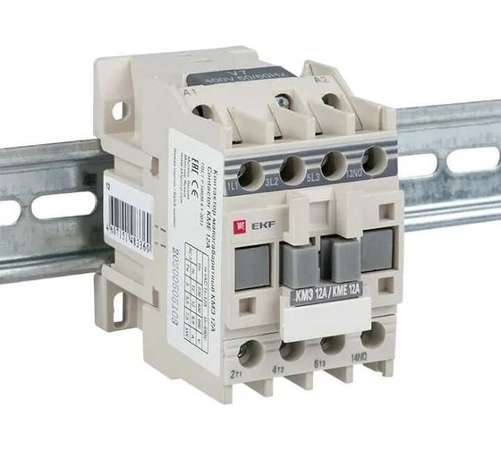 Малогабаритный контактор EKF КМЭ, 12А, 24В, 1NO, PROxima ctr-s-12-24