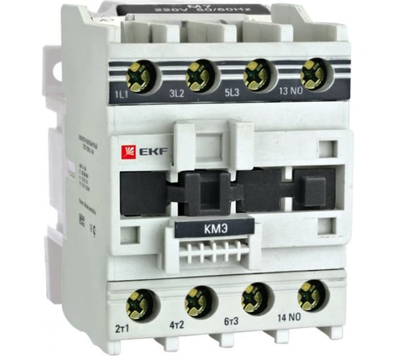 Малогабаритный контактор EKF КМЭ, 25А, 24В, 1NC, PROxima ctr-s-25-24-nc