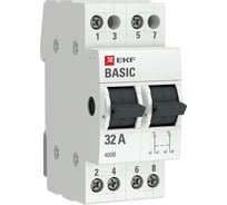 Трехпозиционный переключатель EKF, 2P, 32А, Basic, SQ tps-2-32