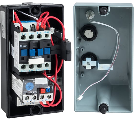 Пускатель в корпусе с РТЭ и индикатором EKF PROxima IP65, КМЭ, 18А, 400В, Ir-12-18А ctrp-r-18-400v-led