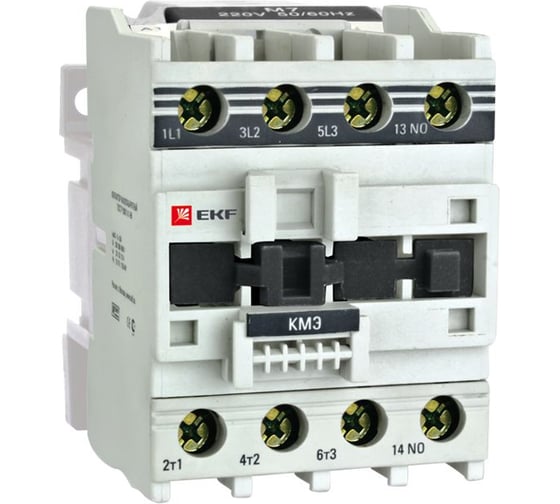 Малогабаритный контактор EKF КМЭ, 32А, 110В, 1NO, PROxima ctr-s-32-110
