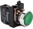 Нажимная кнопка Emas круглая зелёная, 250В AC, 4А CM102DY 1