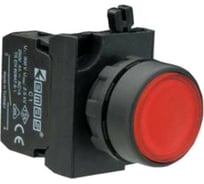 Нажимная кнопка Emas круглая красная, 250В AC, 4А, CP101DK