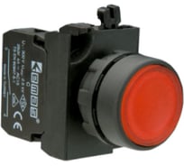 Нажимная круглая кнопка Emas красная, 250 В AC, 4 А, CP102DK