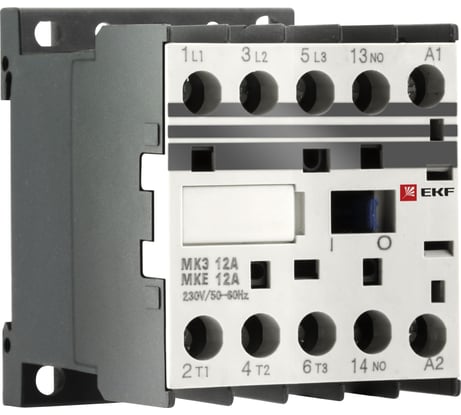 Миниконтактор EKF МКЭ, 6А, 24В, 1NO, PROxima Mctr-s-6-24