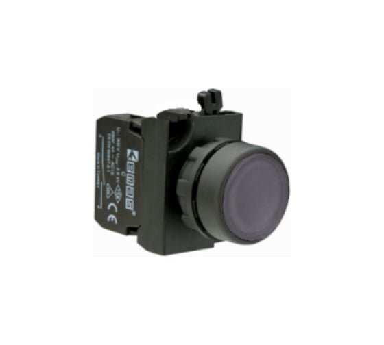 Нажимная круглая кнопка Emas черная, 250 В AC, 4 А, CP102DH 1