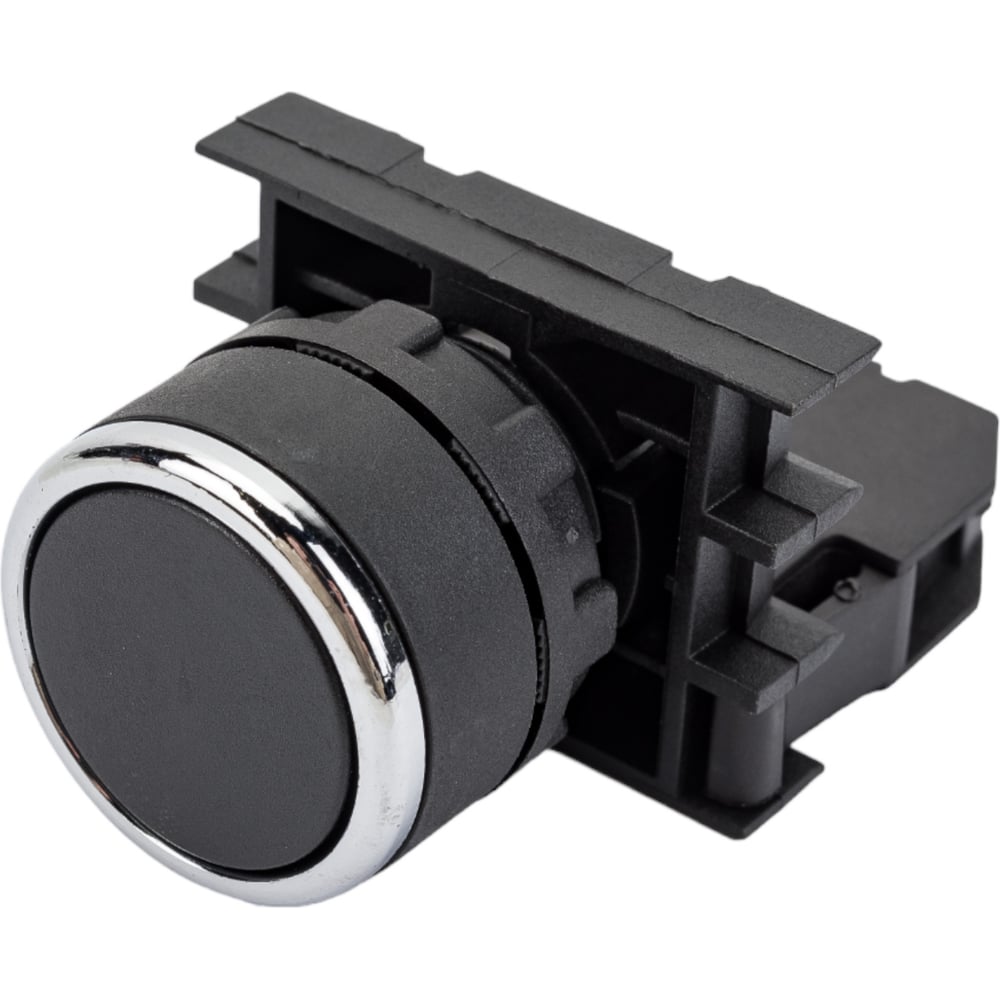 Нажимная кнопка Emas серия B, круглая, чёрная, 1НО, 250 В AC, 4 А ...
