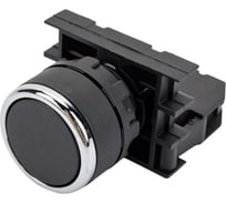 Нажимная кнопка Emas серия B, круглая, чёрная, 1НО, 250 В AC, 4 А, B100DH