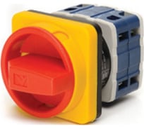 Двухпозиционный переключатель аварийного типа Emas трехфазный, 0-1, 10А, 400В. PSA010AK341E