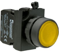 Нажимная кнопка Emas круглая, жёлтая, 250 В AC, 4 А, CP102DS