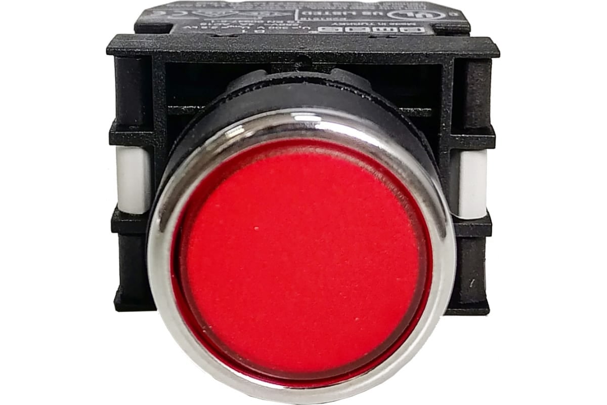 Нажимная круглая кнопка Emas красная, 1НЗ, серия B, 250 В AC, 4 А ...
